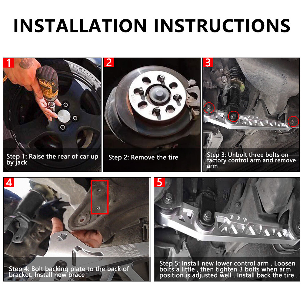 Cross-border car modification parts: aluminum alloy swing arm, camber angle adjuster, suitable for Mitsubishi Lancer