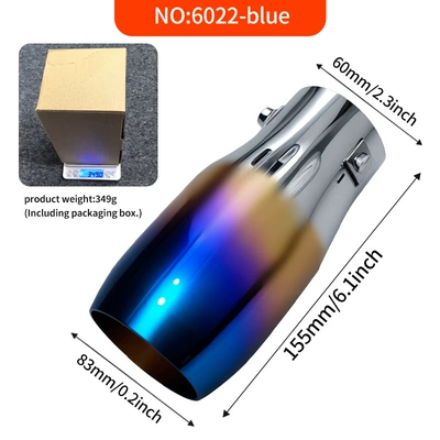 Suitable for 18 Jimny Feng Car muffler - half-blue