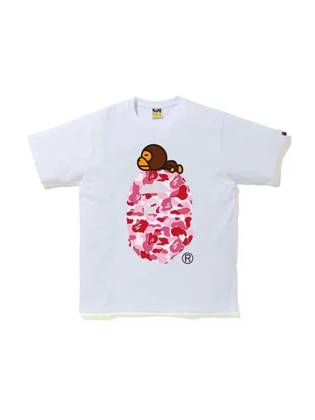 Cross-Border Wholesale Supply of Export Trendy Brand 260g Heavyweight Bape Ape Head Shark Short-Sleeved Shark Monkey T-Shirt