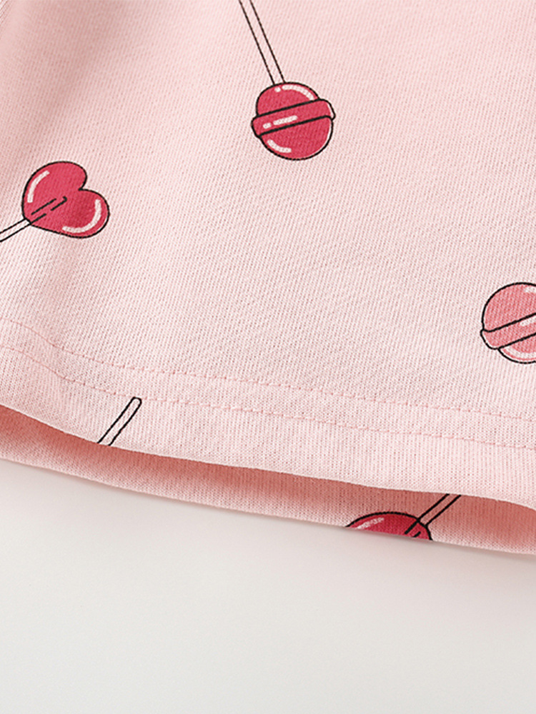 Malwee niñas traje verano nuevo europeo y americano medio y niños pequeños estilo occidental impreso casual pantalones de manga corta conjunto de dos piezas