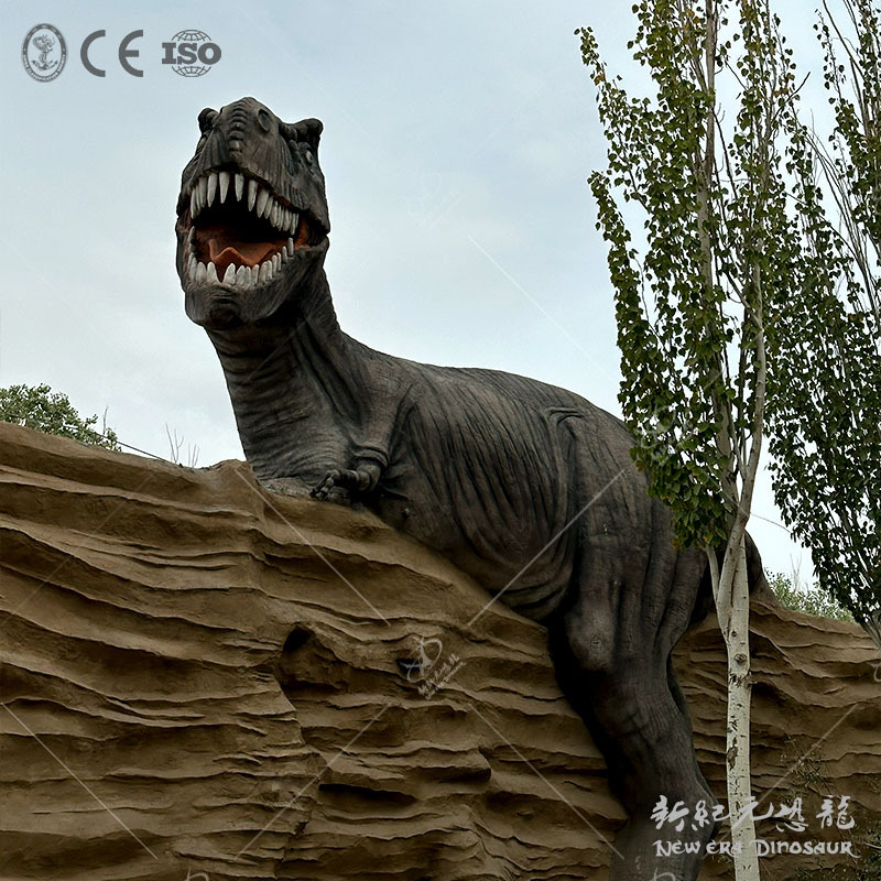 Modelo de simulación de dinosaurios grande simulación de dinosaurios de silicona paisaje escultura de dinosaurios paisaje exhibición personalizada