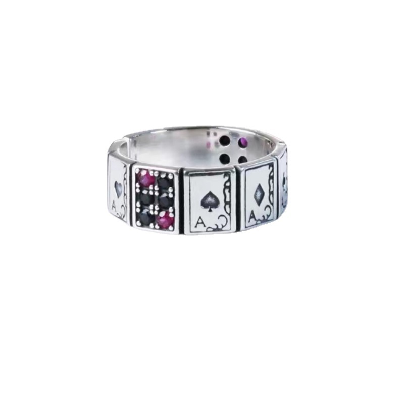 Playing cards with zircon