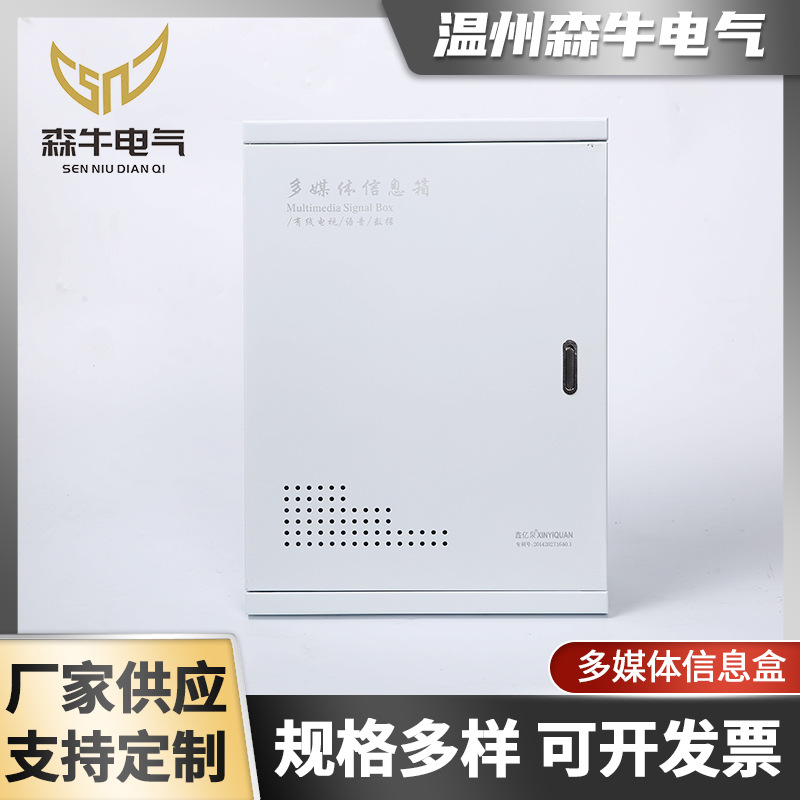 厂家直供暗装家用直面宽带电话集线箱配线箱 300*400钢板弱电箱