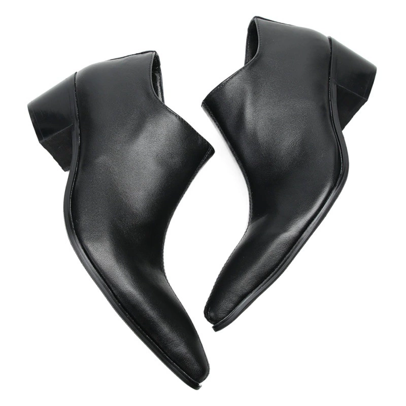 Кожаная обувь мужская воловья кожа черная деловая официальная одежда летняя дышащая британская Повседневная Внешняя торговля модные свадебные туфли для жениха