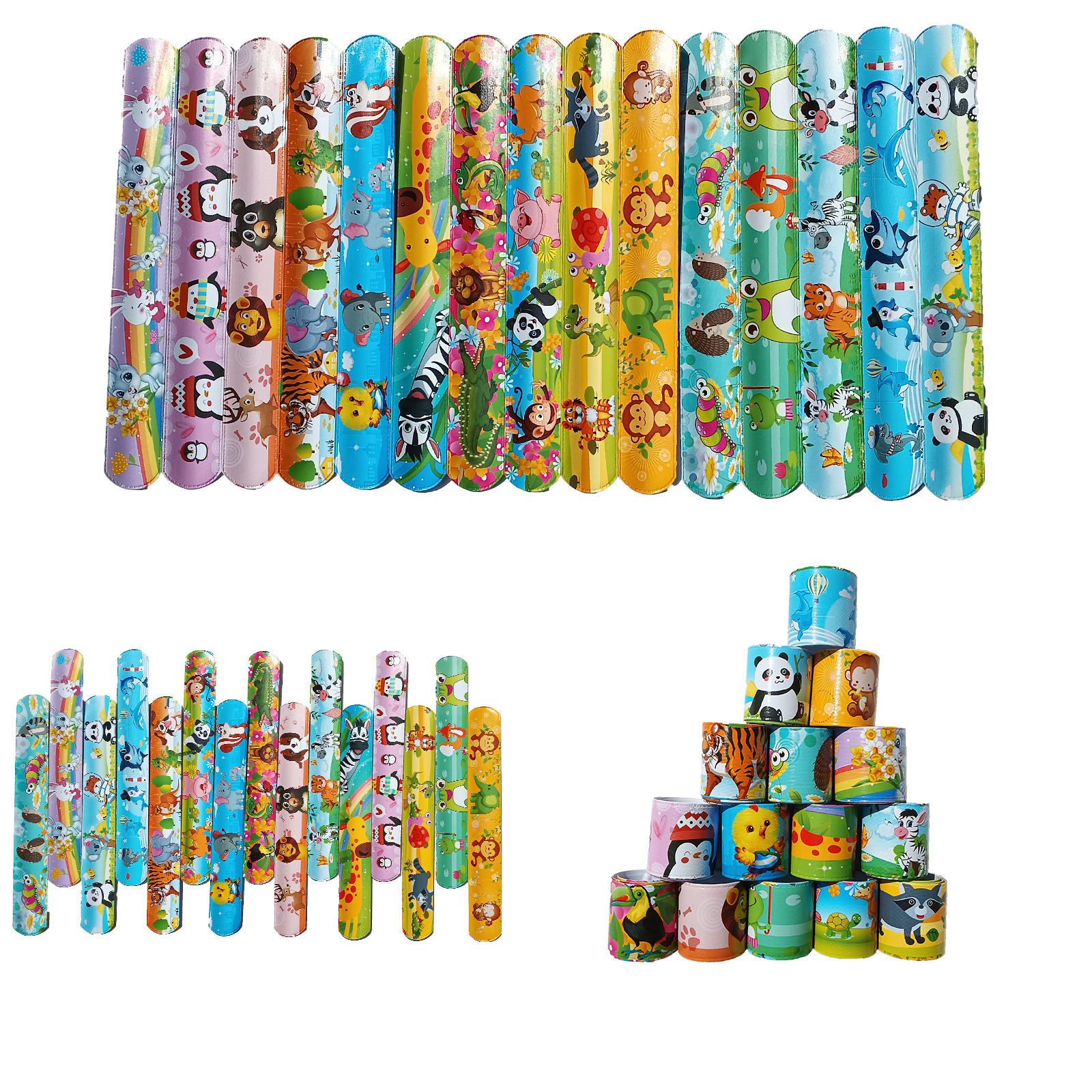 Animal 15 estilo Snap anillo pulsera Amazon transfronterizo nuevo Snap anillo pulsera dinosaurio tema