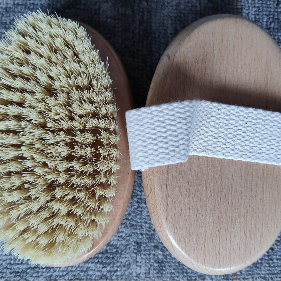 Amazon Cross-border Bristle Brush Massage, Bathing Brush Handburse Bath Brush Brush Round Bath Brush Brush Hemu Bath Brush