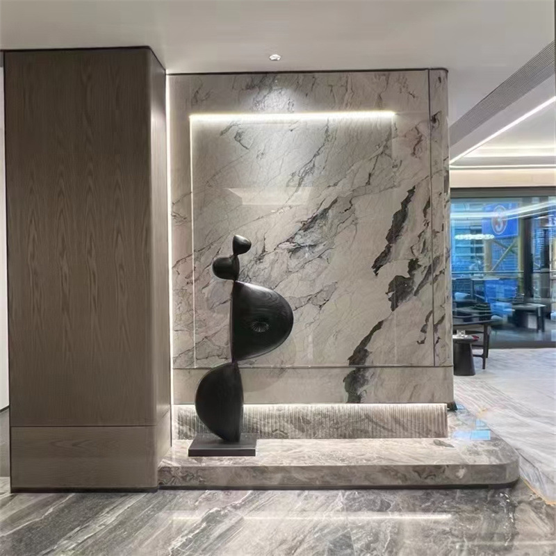 Yanyu Jiangnan Camu White Natural Marble Luxury Stone Dining Table Luxury Stone Background Wall Entrance Bathroom Wall Washstand