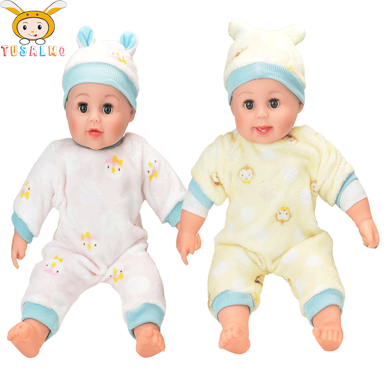 家政棉身儿童玩具家政月嫂搪胶娃娃仿真婴儿布娃娃玩具厂家直发