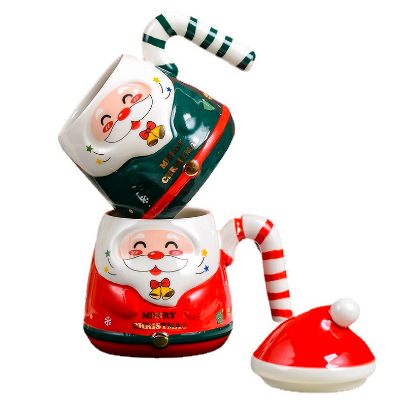 Taza de Navidad transfronteriza Taza de Navidad Regalo de Navidad Taza de cerámica Regalo DE AGUA DE Santa Claus