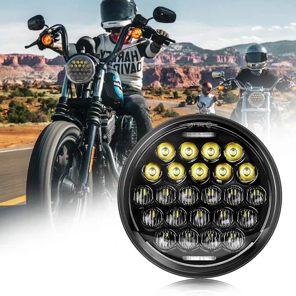 5.75inch Motorcycle Front Headlight 5D 75W 5.7inch Harley Motorcycle Modified LED Front Headlight