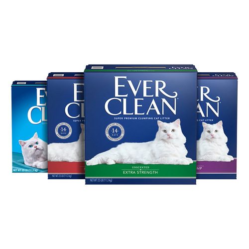 EverClean Platinum Activated Carbon Deodorizing Clumping Cat Litter, Can Be Mixed with Tofu Sand 25 Lbs 10kg+