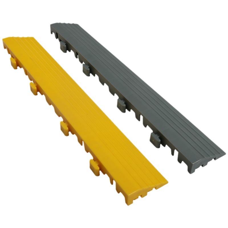 Tira de borde de rejilla de empalme de plástico para sala de lavado de coches de 2 cm, venta al por mayor, tira de borde de rejilla de plástico para suelo de tienda 4s