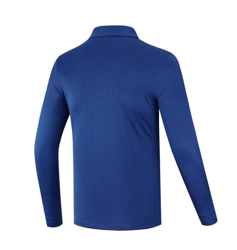Áo thun dài tay golf nam PGM vải chức năng nhanh khô thoáng khí — YF445 màu xanh hải quân, YF445 Đen Xanh Navy, YF445 màu xanh nhạt, YF445 màu xám chi tiết 7