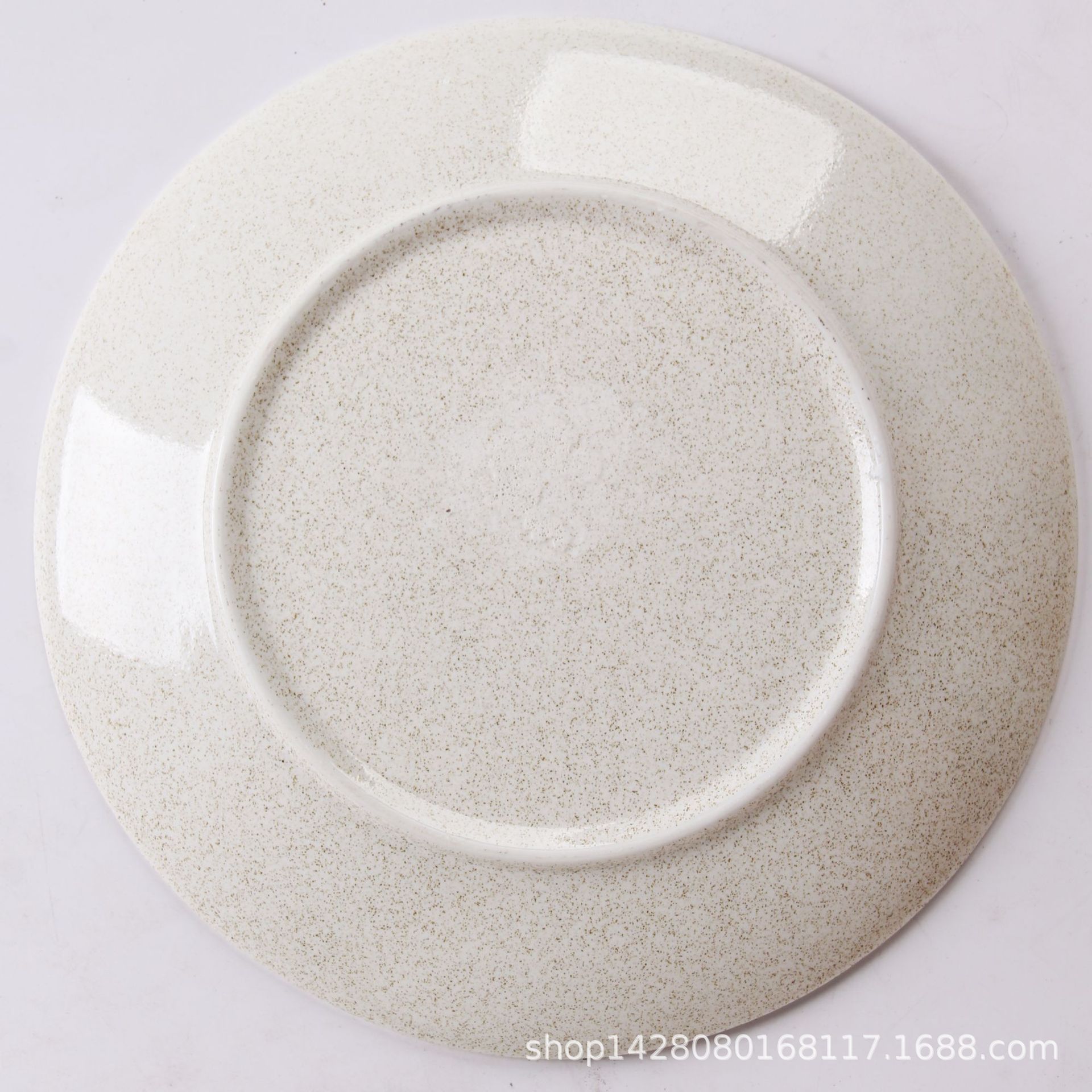 Estilo escandinavo plato de porcelana en relieve lado grande