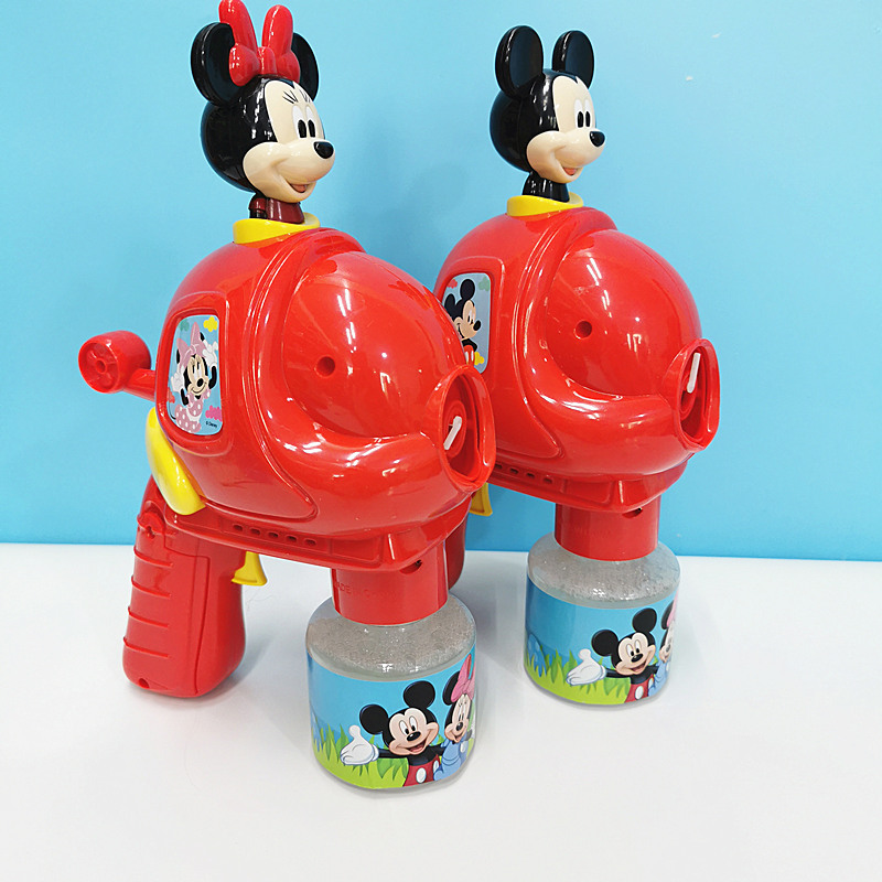迪士尼儿童泡泡机玩具男女宝宝音乐卡通网红抖音同款电动泡泡枪