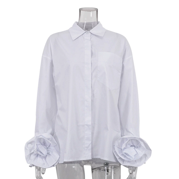 Design long-sleeve, shirt, cardigan, french style, flowered