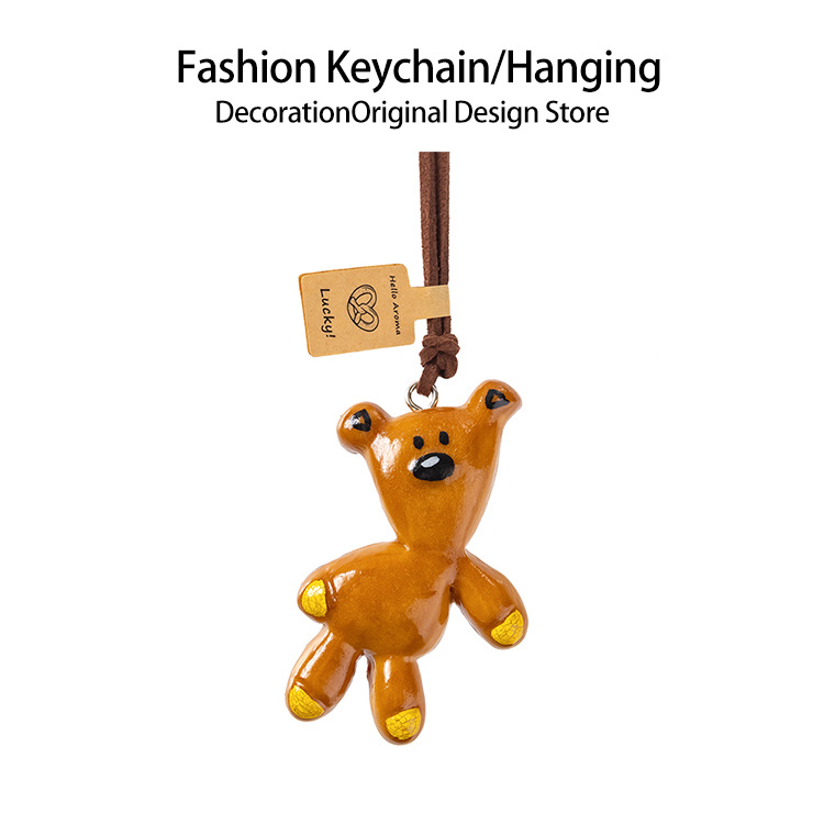 手作りアルカリ水パンストラップかわいい車載バックミラーストラップ貝果かわいいミニアクセサリーdiy装飾