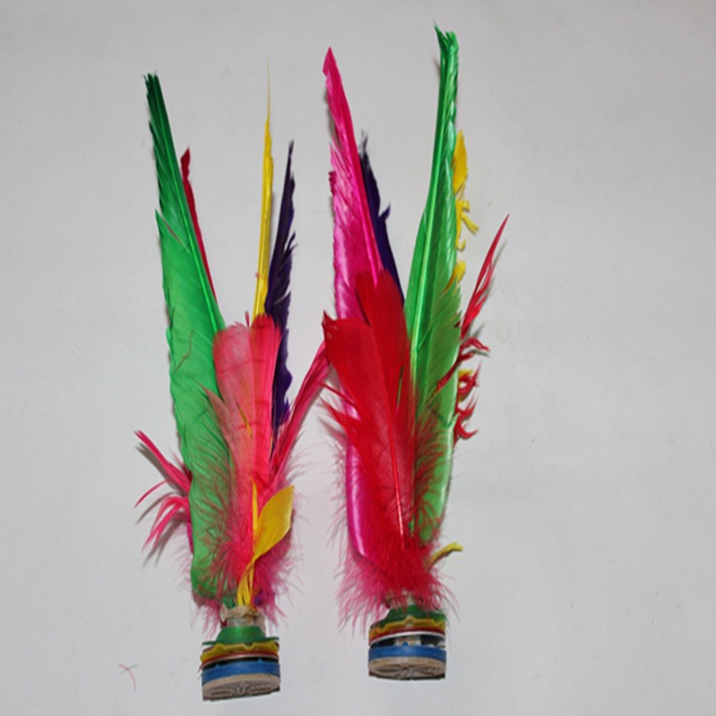 TJ-2008比赛专用毽球太仓牛筋底毽子体育用品专用户外毽子比赛