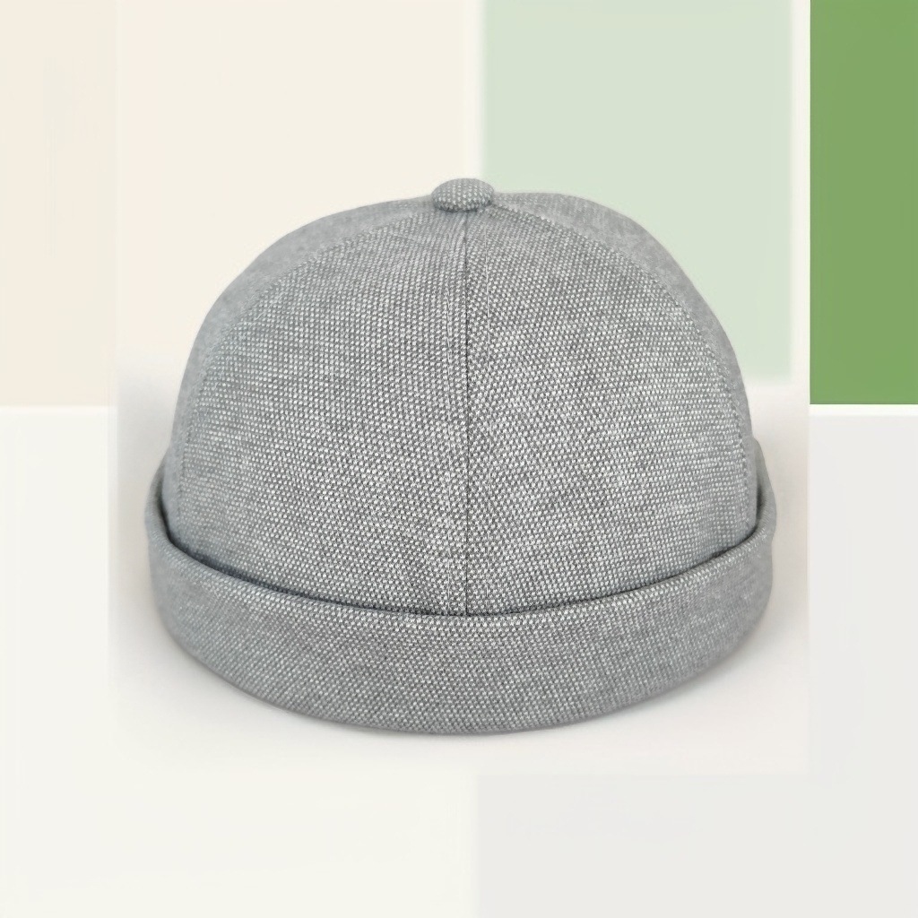 Sombrero de algodón nuevo sombrero de caballero retro primavera y otoño delgado sombrero de hombre de moda casual joven de mediana edad sombrero de piel de melón