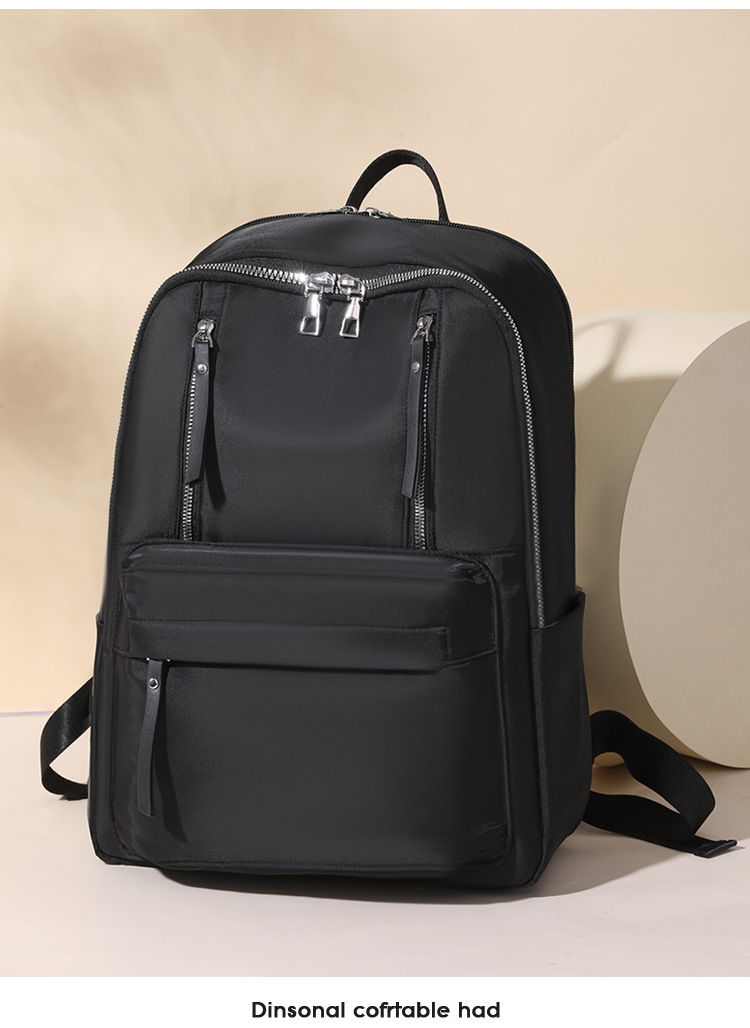 Waterproof 20 Inch Solid Color Daily School Backpack display picture 1