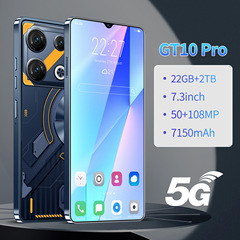 新型国境を越えた携帯電話gt10 pro対外貿易7.3インチhd大画面22 + 2tbアンドロイド知能国境を越えた携帯電話