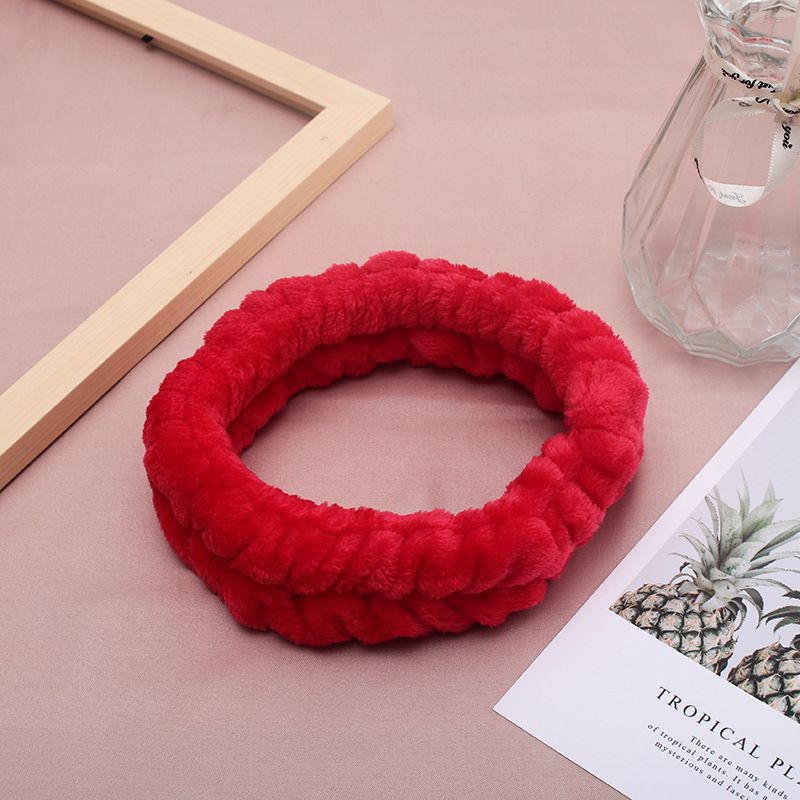 Shiyuan hecho a mano DIY cara lavado banda de pelo Internet celebridad diadema casera simple máscara antideslizante pelo vinculante banda de pelo al por mayor