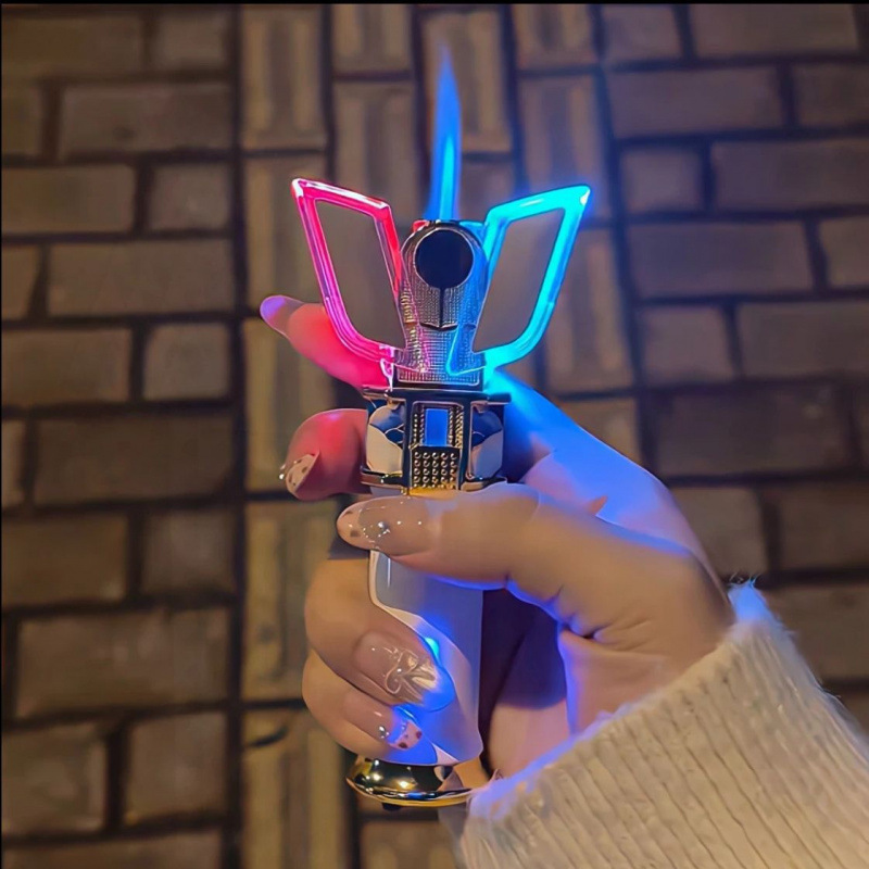 Brazo de la luz Dija transformador personalidad creativa encendedor de carga a prueba de viento para enviar amor amor encendedor en línea famoso