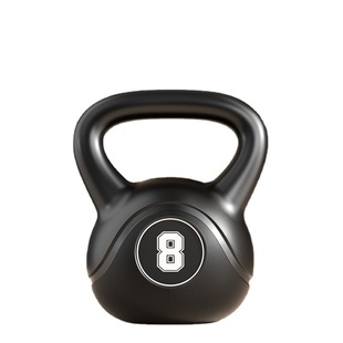 Kettlebell dumbbell fitness home men's and women's 8/4kg squat hip practice yoga solid lifting pot ball