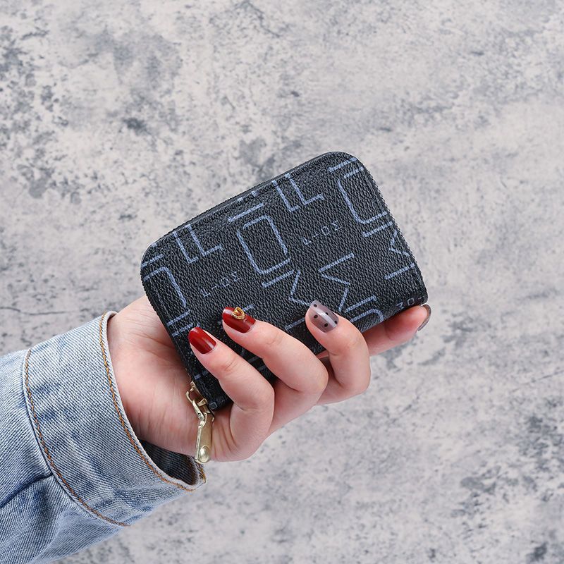 Estilo coreano titular de la tarjeta de moda femenina mini estudiante titular de la tarjeta de identificación de gran capacidad Mori multi-ranura para tarjeta monedero titular integrado