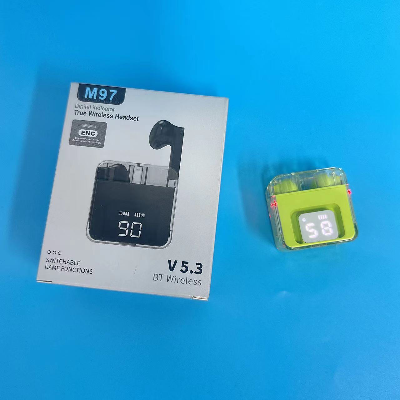Modelo privado explosivo transfronterizo YD03 M90 F9-5C M25 E7S Pantalla digital táctil TWS 5.4 Auriculares Bluetooth F9