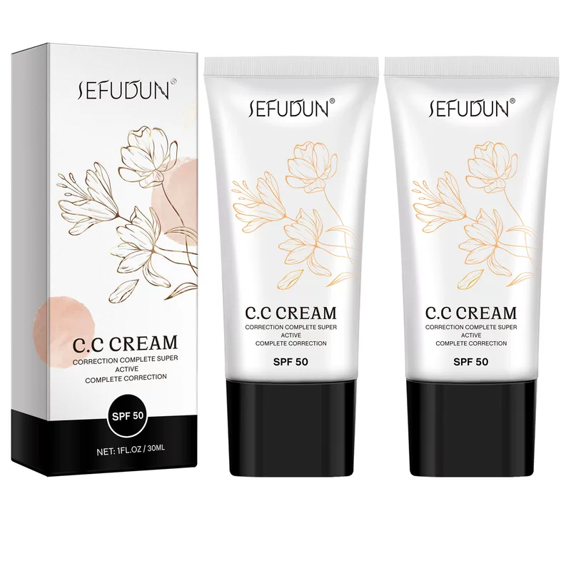 Moisturizing Brightening Makeup Primer, Light Thin CC Cream, SPF50, 30 ml