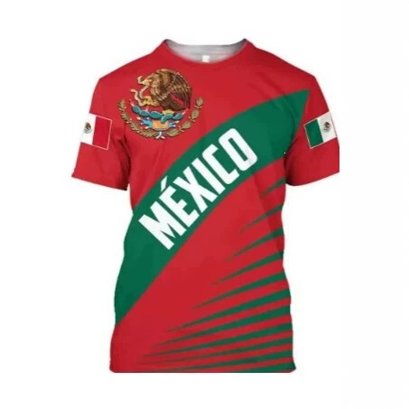 Aztec Mexican Shirt Short-Sleeved Summer Mexican Shirt Mexican Jersey Unisex 3D Printed Comfortable