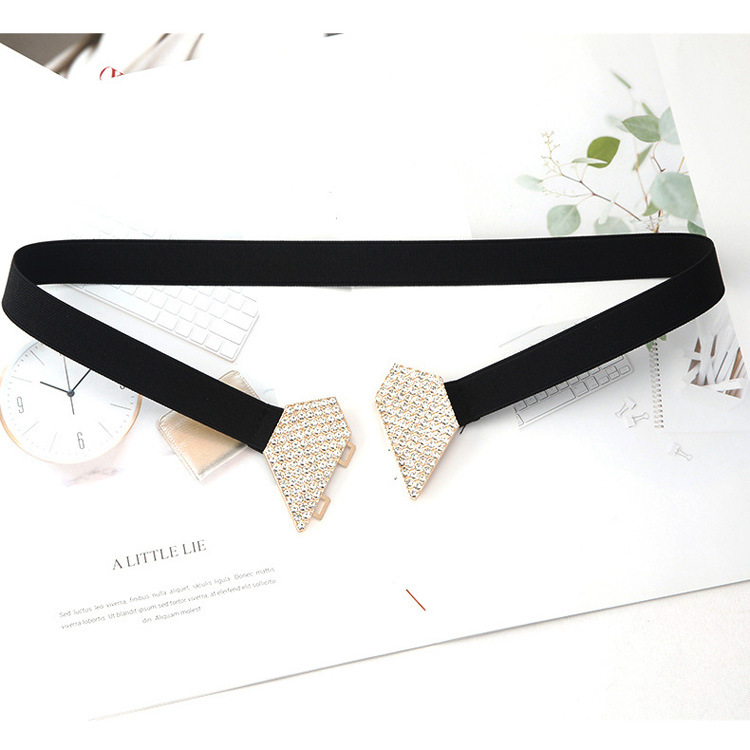 Heart Pattern Women's Thin Waistband 2022 New Heart Diamond Suit Waistband Decoration