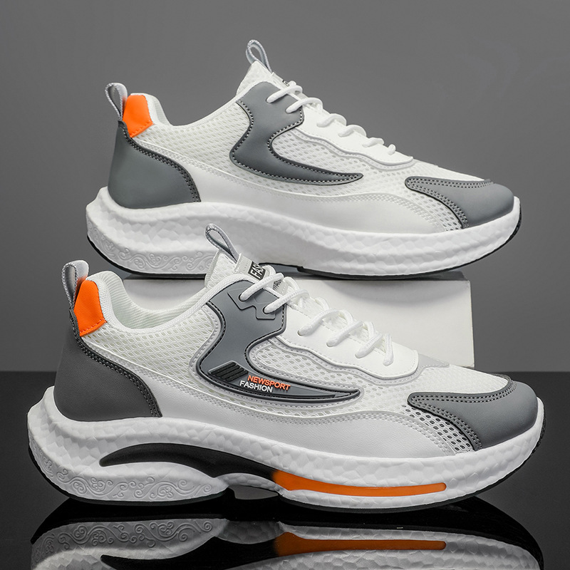 2025 verano nuevos zapatos para hombres zapatos deportivos casuales transpirables zapatos desodorantes de malla zapatos para correr de suela suave para hombres