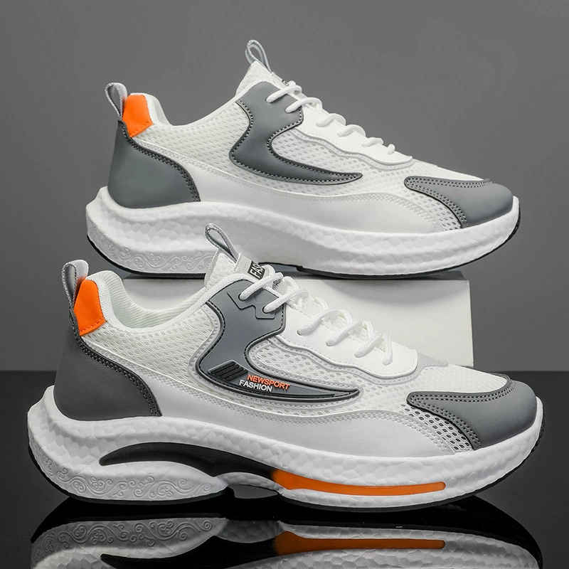 Новые мужские зимние кроссовки 2025: дышащие, повседневные, спортивные, сетчатые, с защитой от запаха, на мягкой подошве, универсальные для бега