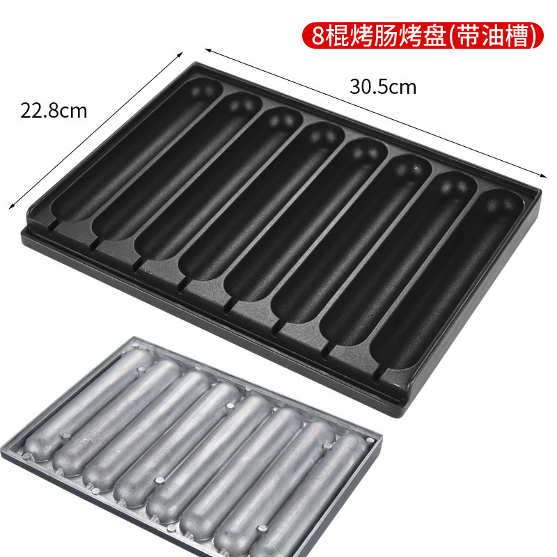 Bola de pescado horno 8 tubo salchicha bandeja para hornear pulpo pequeñas bolas máquina huevo de codorniz bandeja para hornear pulpo pequeñas bolas tablero pájaro huevo bandeja para hornear