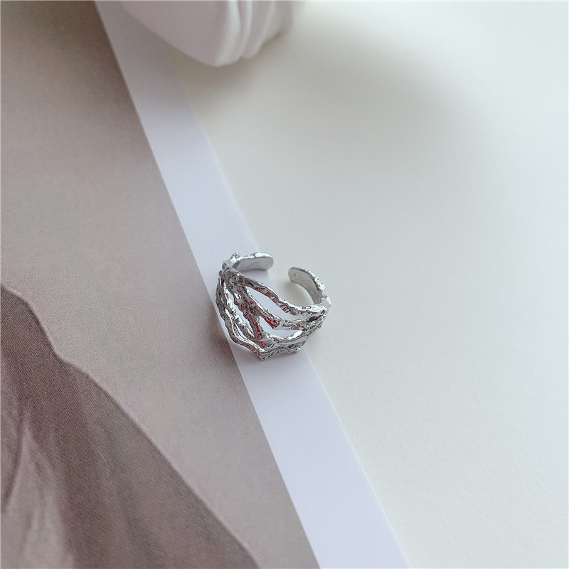 Hollow Line Metal Opening Adjustable Simple Ring display picture 7