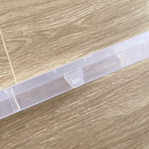 PP transparent empty box with lid plastic sample box jewelry electronic components packaging box fishing gear fish hook storage box