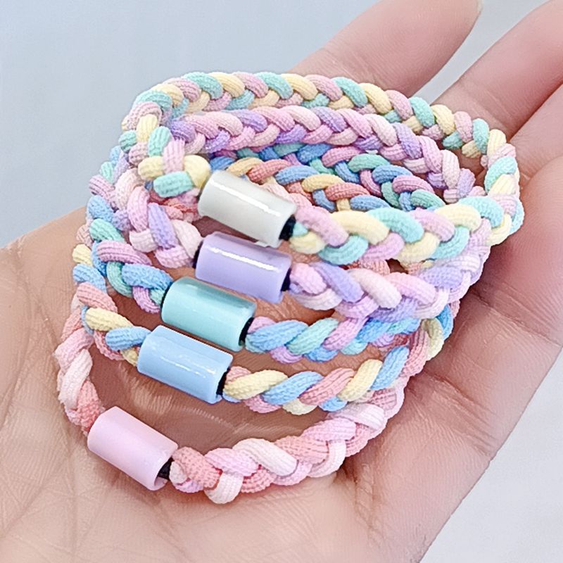 Fresh hair rope with pigtail