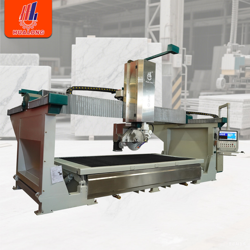 Five-Axis Cnc Bridge Saw Blade Water Jet Cutting All-In-One Marble Countertop Molding Parquet Stone Cutting Machine