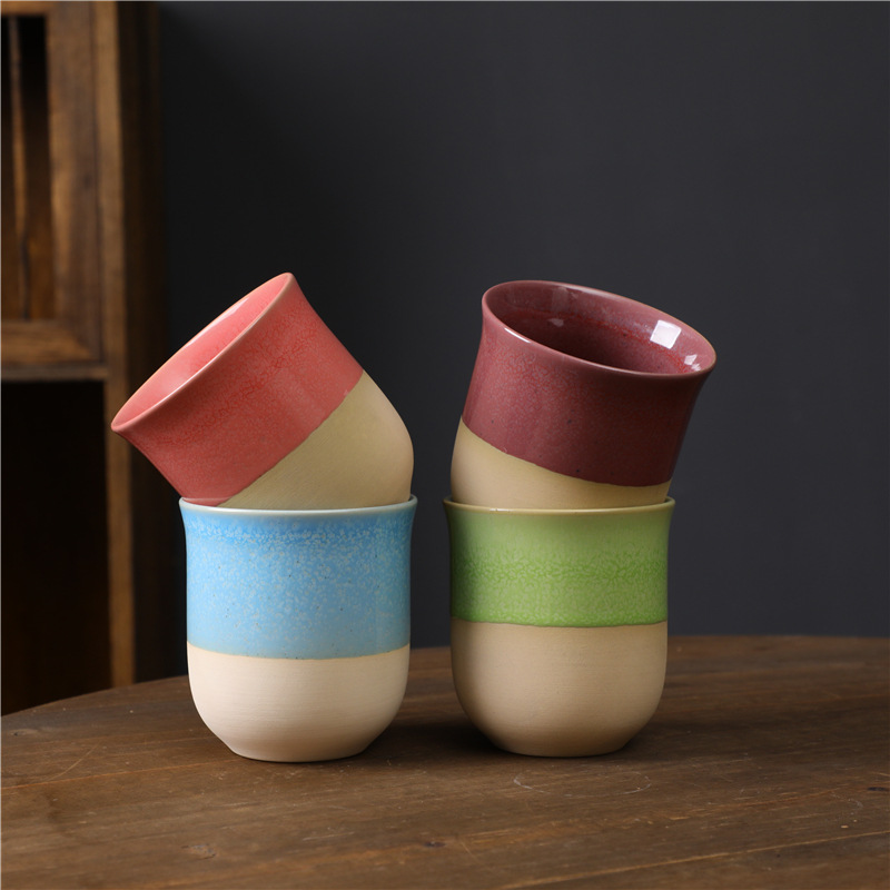 Vintage Espresso Simple Japanese-Style Rustic Top Quality Ceramic Tea Bowl, Master Cup, Supply Small Cup_voghion.com