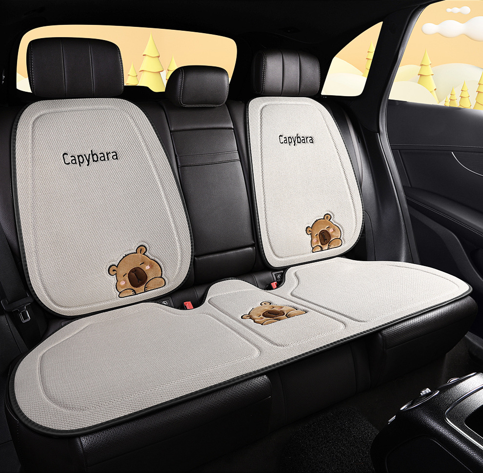 Car Cushion Chun Ma Four Seasons Universal Comfortable Breathable Cute Carto Card Pibala Bundle-Free Non-Slip Cushion