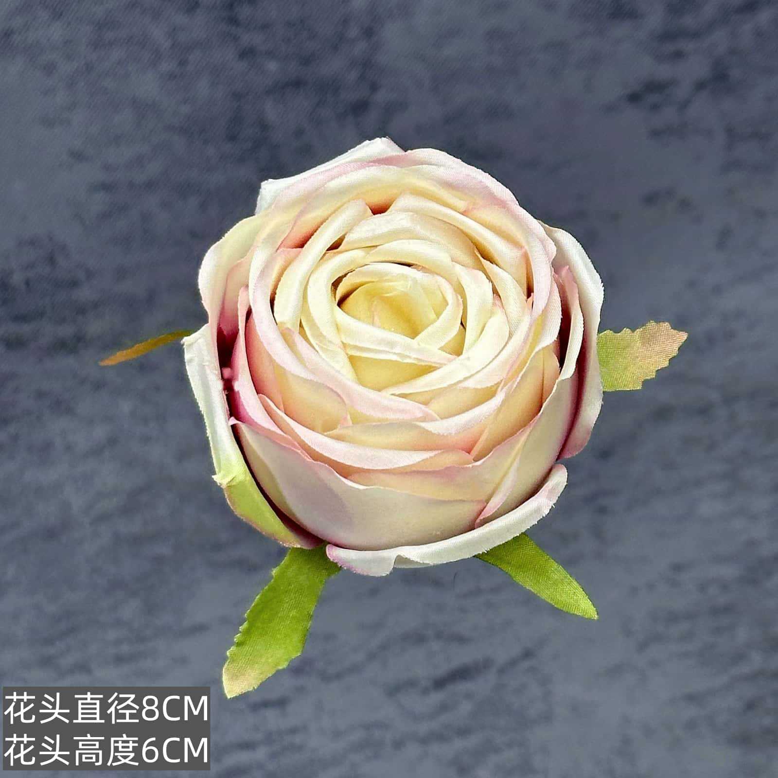Franela artificial flor Rosa cabeza ramillete rojo boda flor pared tiro apoyos flor artificial arco flor artificial al por mayor