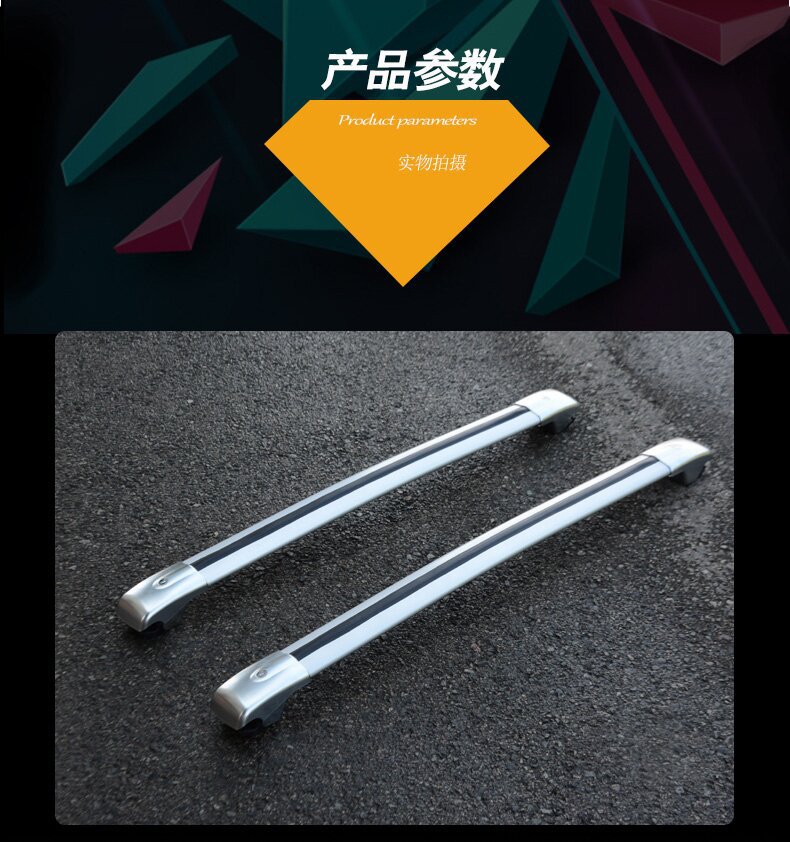 Factory Direct Sales Gm Split Luggage Rack Aluminum Alloy Travel Crossbar Roof Rack Load-Bearing Strong Crossbar Rack
