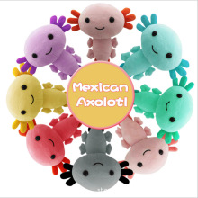 跨境毛绒玩具蝾螈axolotl song儿童可爱抱枕20cm公仔玩偶六角恐龙