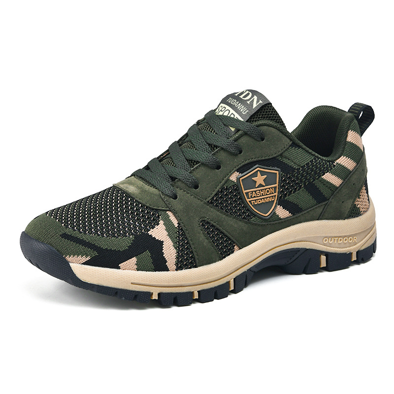 Camouflage summer breathable sneakers for students for men and women