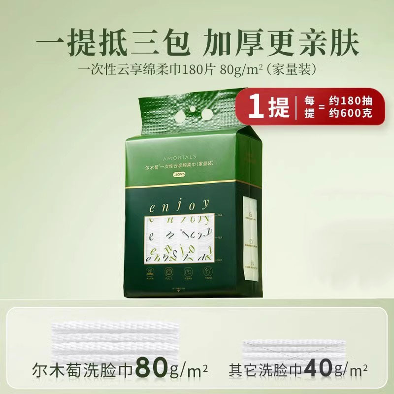 爾木ブドウ巻き筒洗顔タオル使い捨て抽出式厚手洗顔タオル乾湿用顔拭き抽出式美容タオル|undefined
