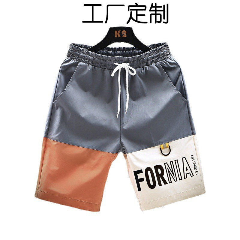 新款短裤男士宽松潮流男装薄款五分裤大裤衩青年休闲运动裤定 制