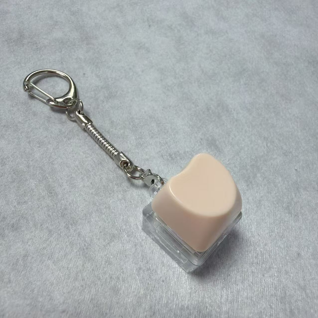 Single button through shell-no. 6 light rice (love)-snake bone