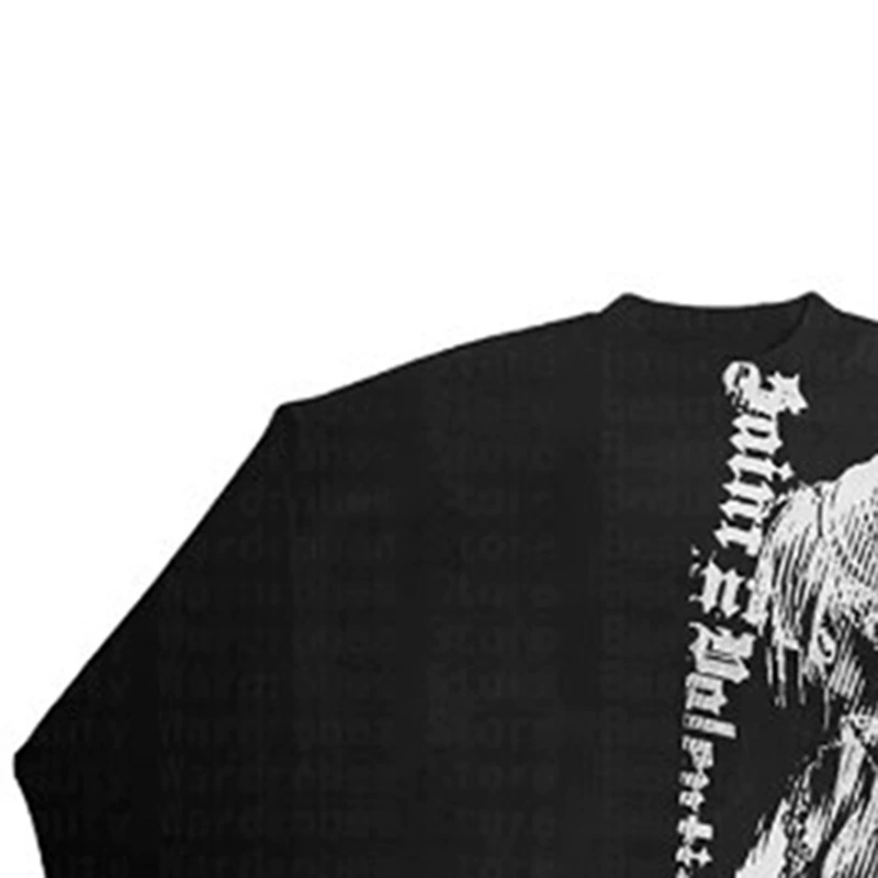 Knitted cartoon sweater, Gothic